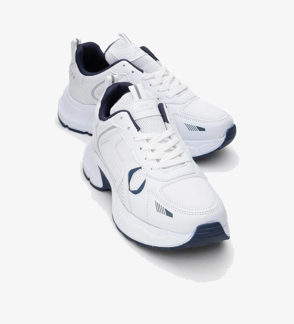 Ccway Erkek Anorak Spor Ayakkabı Si̇yah Beyaz model görseli