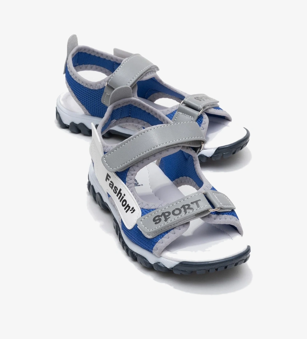 Çocuk Cırtlı Spor Sandalet FÜME BEJ SAX