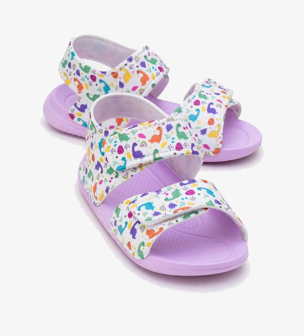 Çocuk Sandalet Çift Cırtlı LİLA