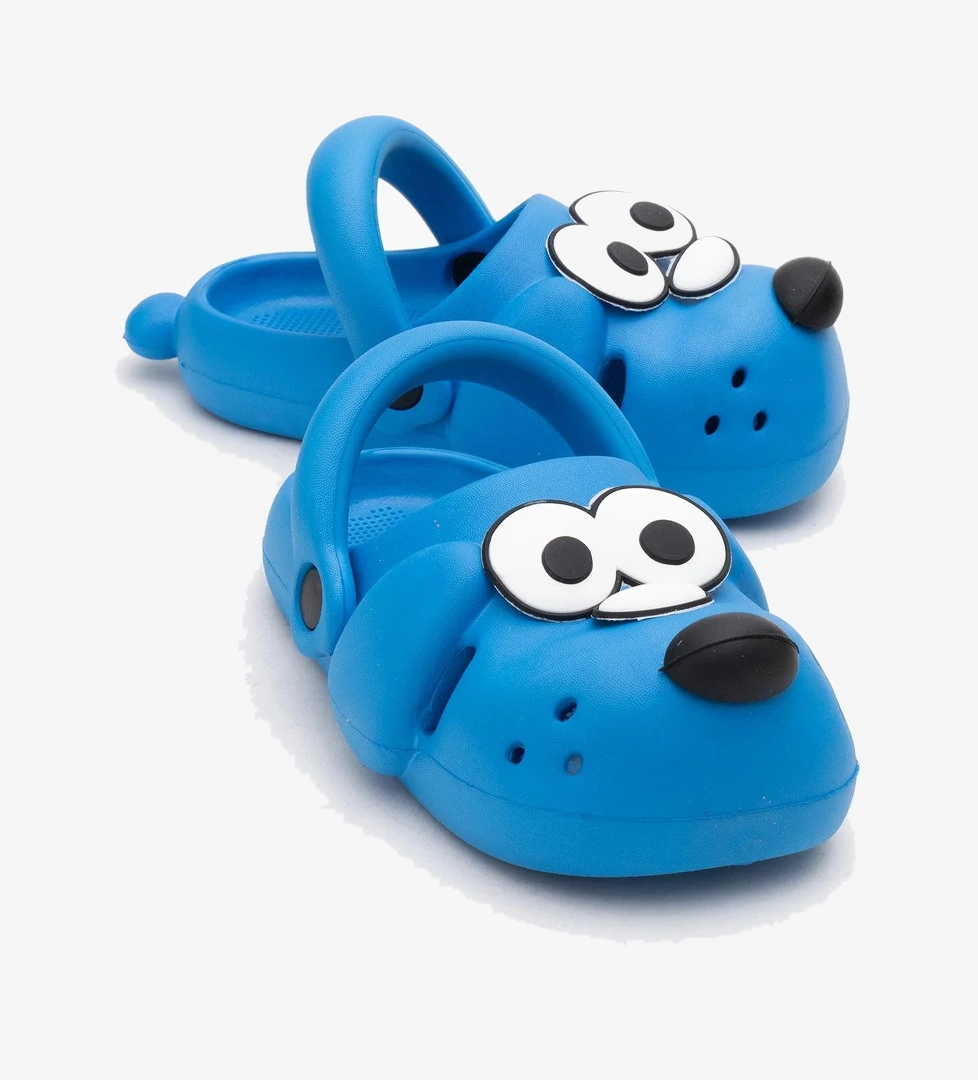 Çocuk Köpekli Sabo Terlik SAX MAVİ - Görsel 1