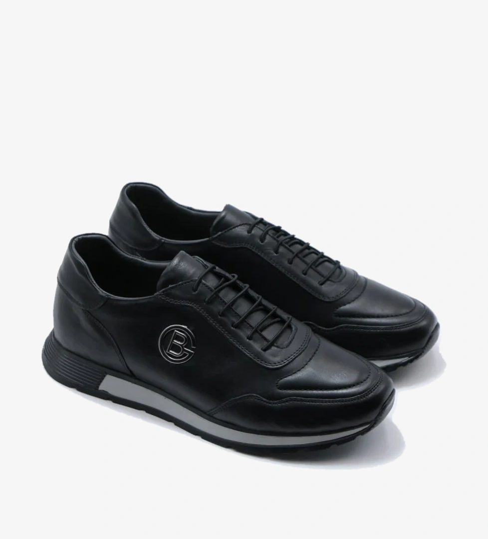 Tardelli 3703-B Siyah Orto Pedik Erkek Günlük Deri Ayakkabı - Görsel 1