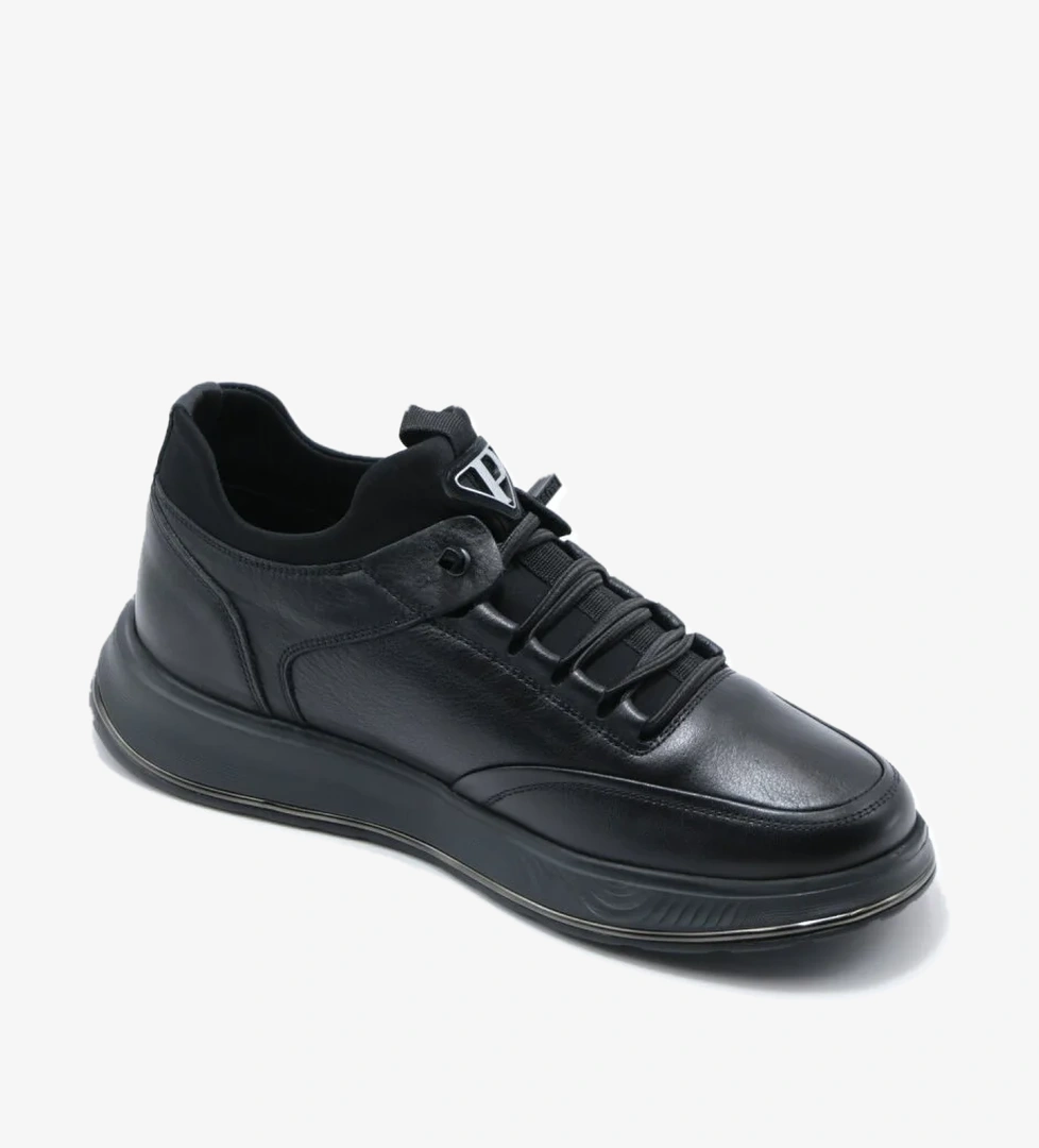 Pepita M159 Siyah Hakiki Deri Erkek Günlük Ayakkabı model görseli