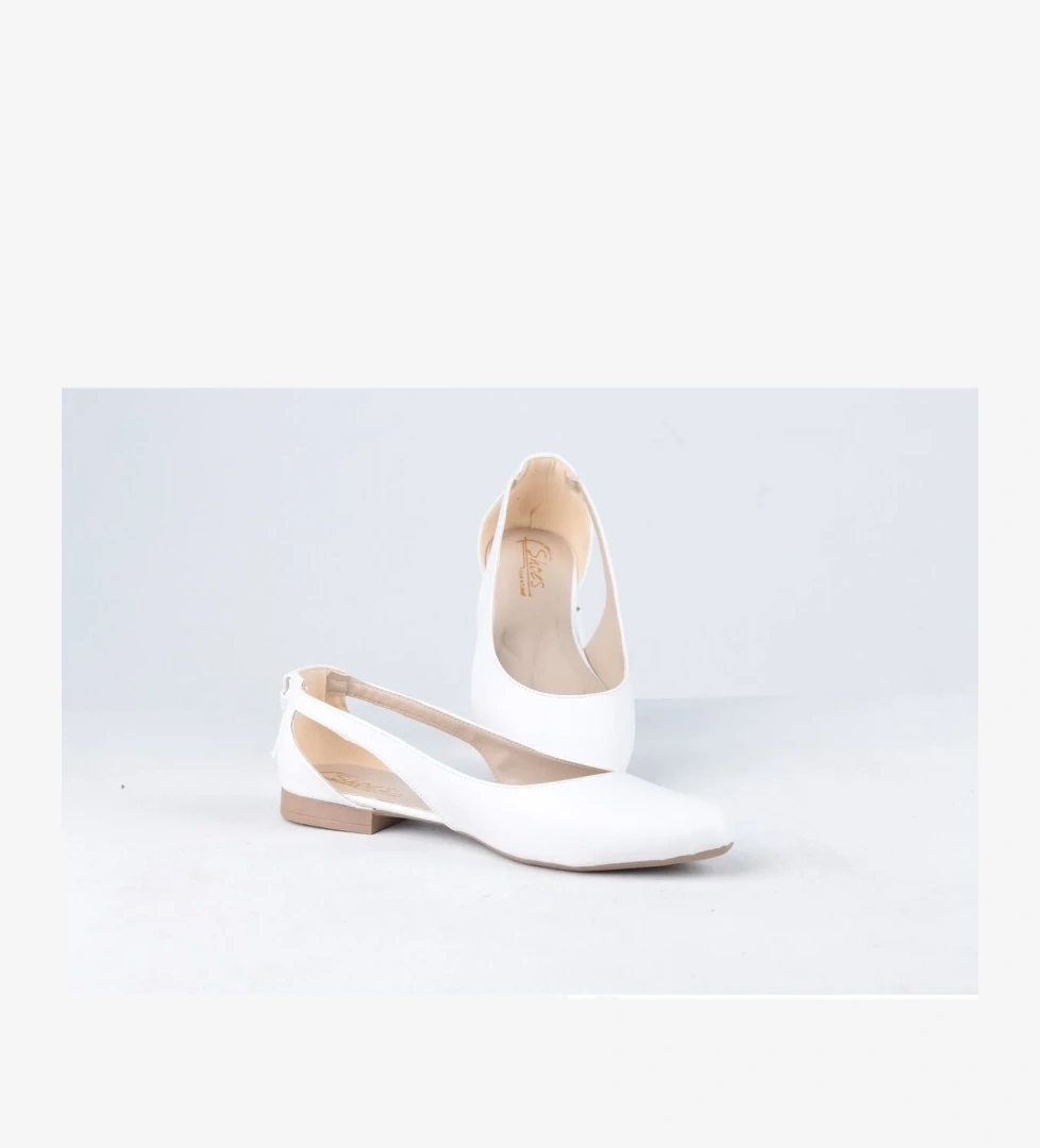 Ayakkabımood CC 201 Beyaz Bayan Babet Ayakkabı model görseli