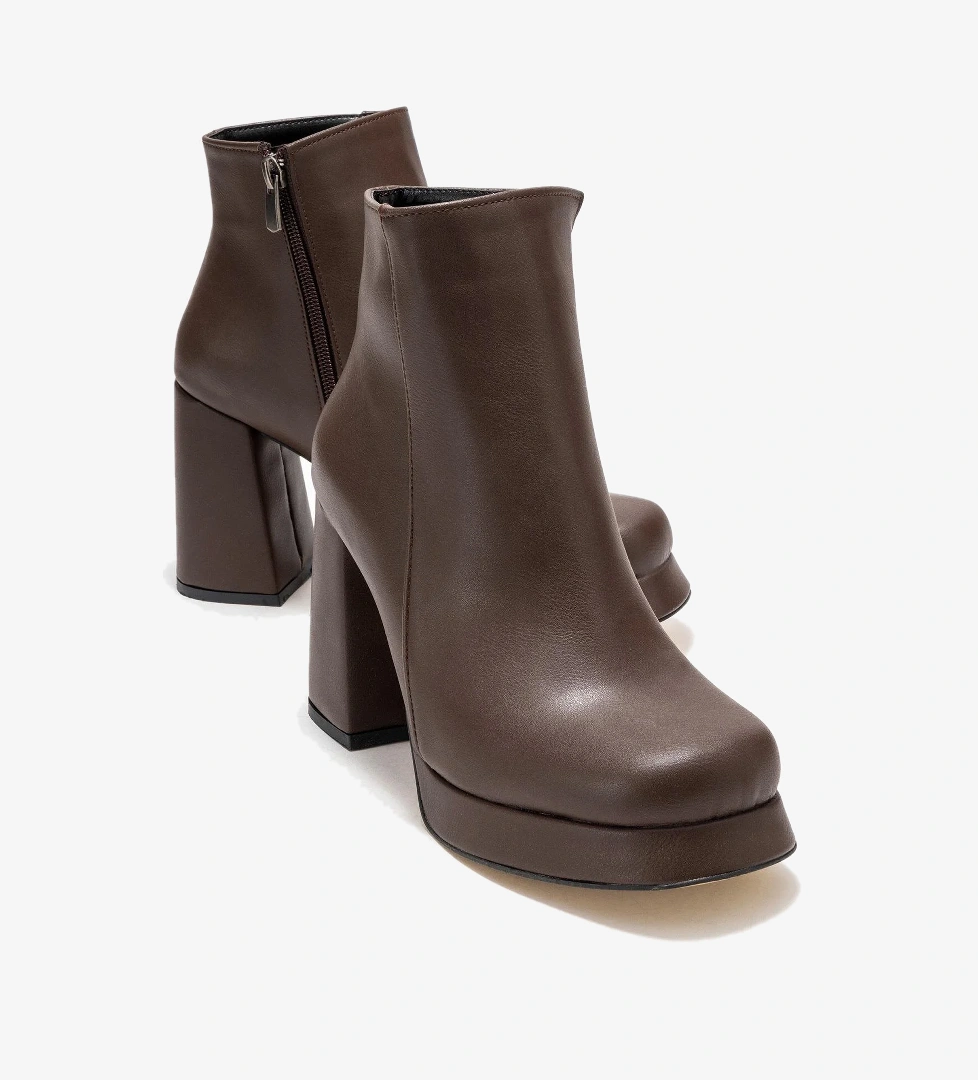 Kadın Platform Taban Bot KAHVE CİLT