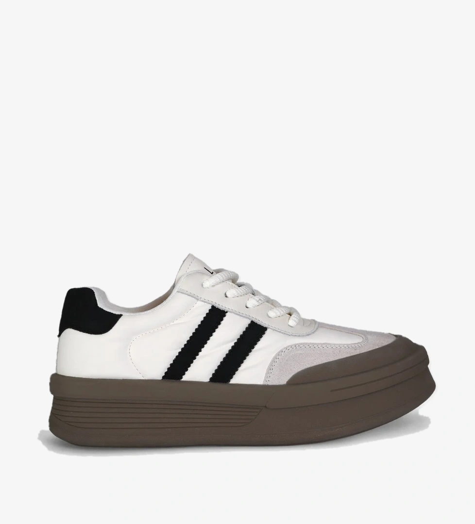 121230019 Christina 25K Kadın Hakiki Deri Klasik Sneaker Beyaz