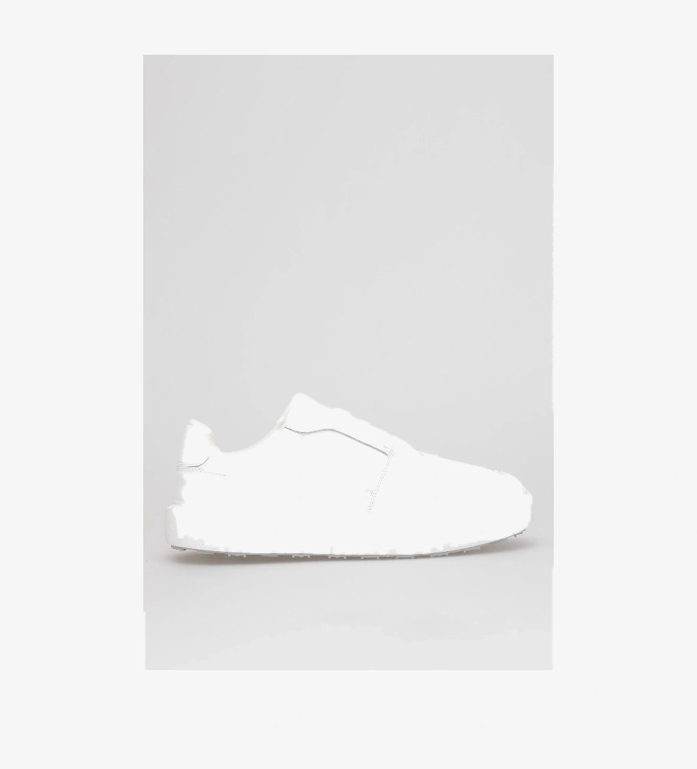 Lufian 112230251 Mateas Erkek Hakiki Deri Klasik Sneaker Beyaz Siyah model görseli