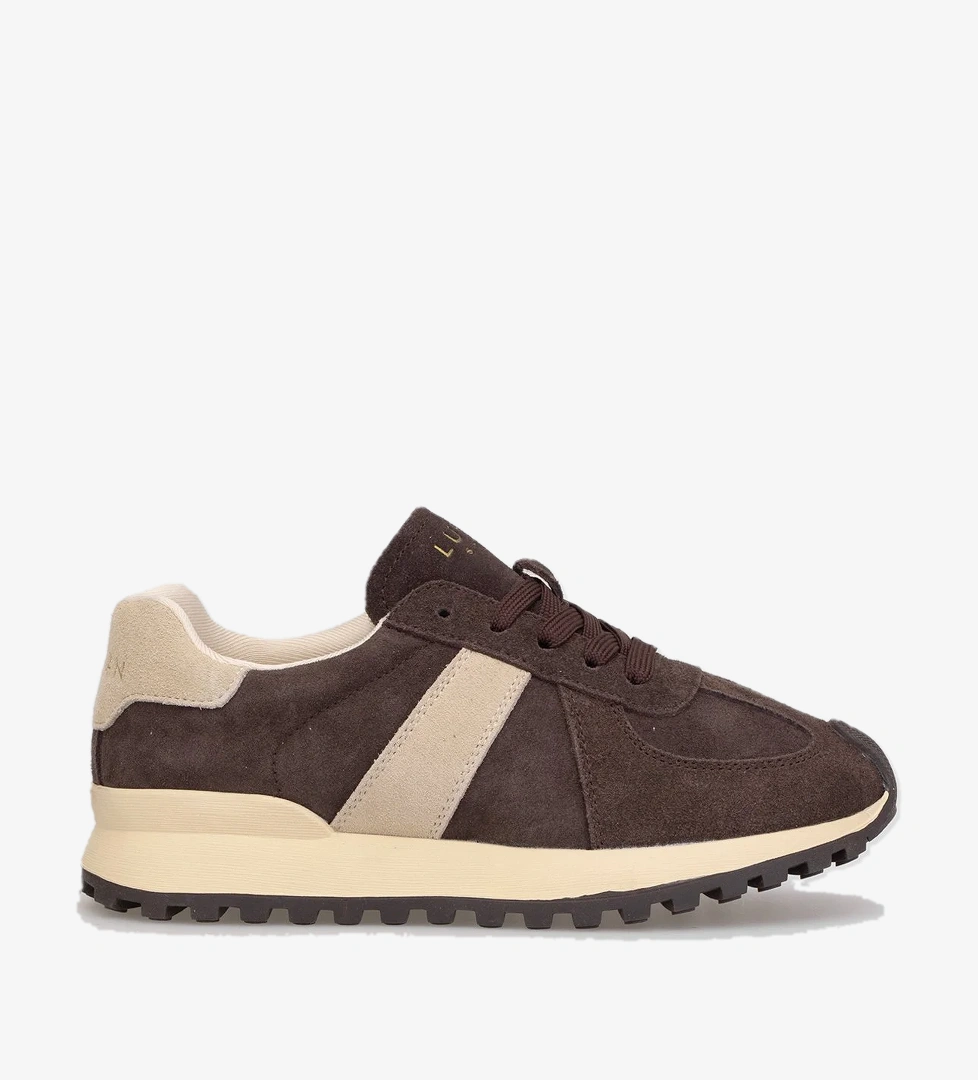 122230034 Doris Kadın Hakiki Deri Klasik Sneaker Kahverengi - Görsel 1