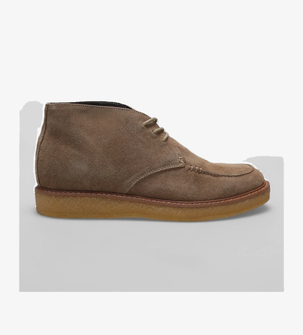 112230212 Gary Erkek Hakiki Deri Düz Bot Camel - Görsel 1