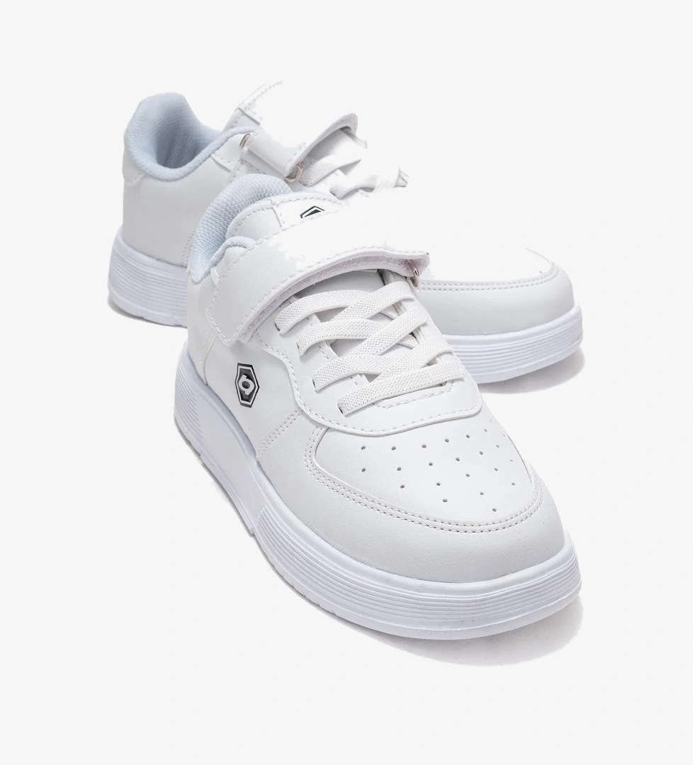 Cırtlı Çocuk Spor Ayakkabı ; BEYAZ BEYAZ