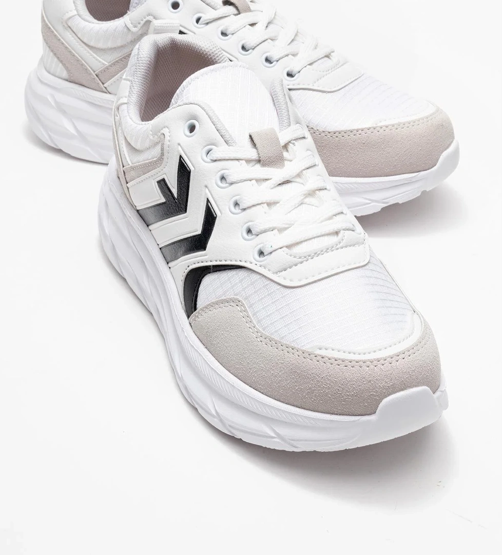 Bağcıklı Erkek Spor Ayakkabı BEYAZ SİYAH