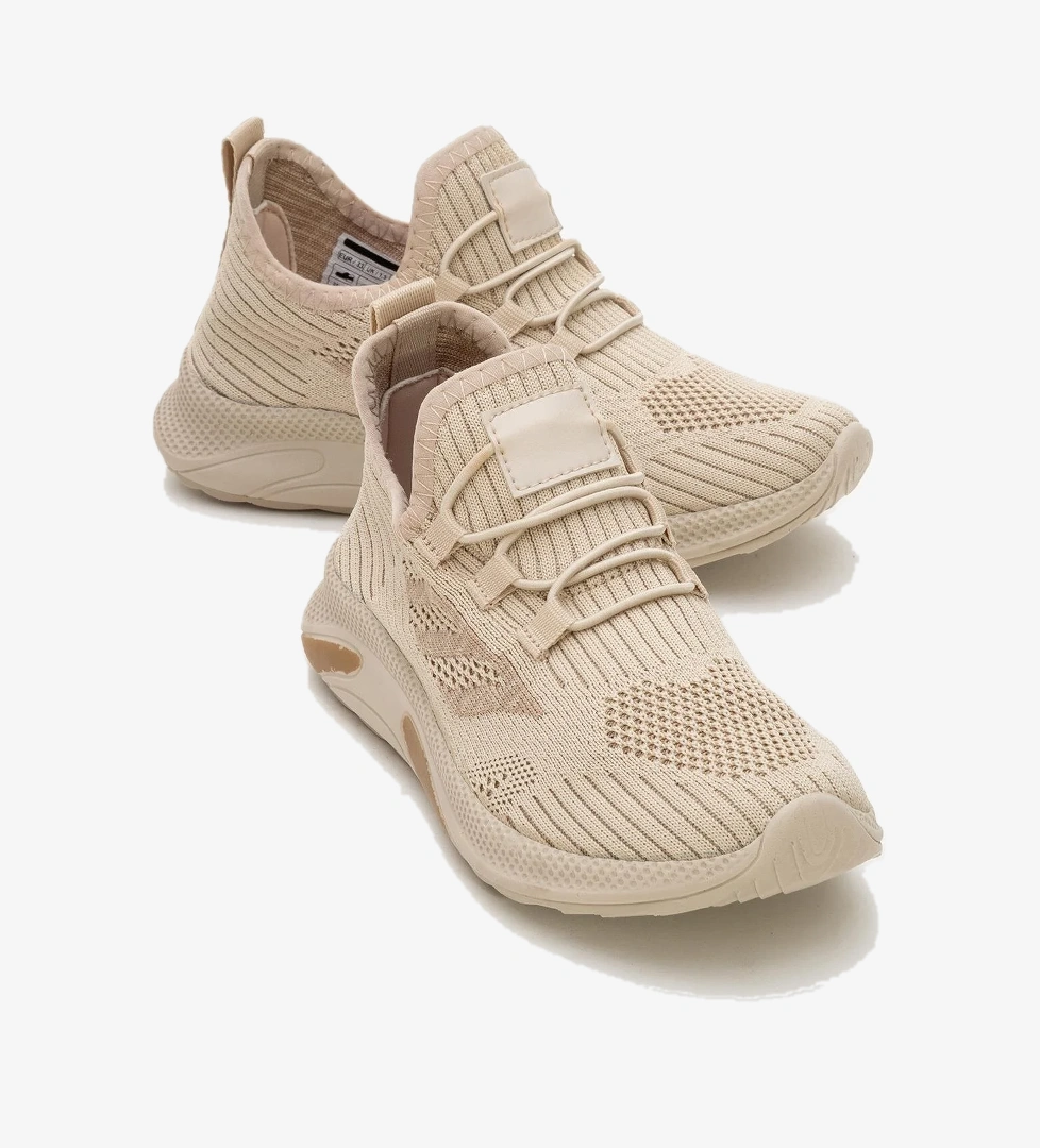 Triko Çocuk Spor Ayakkabı 31-35 BEJ