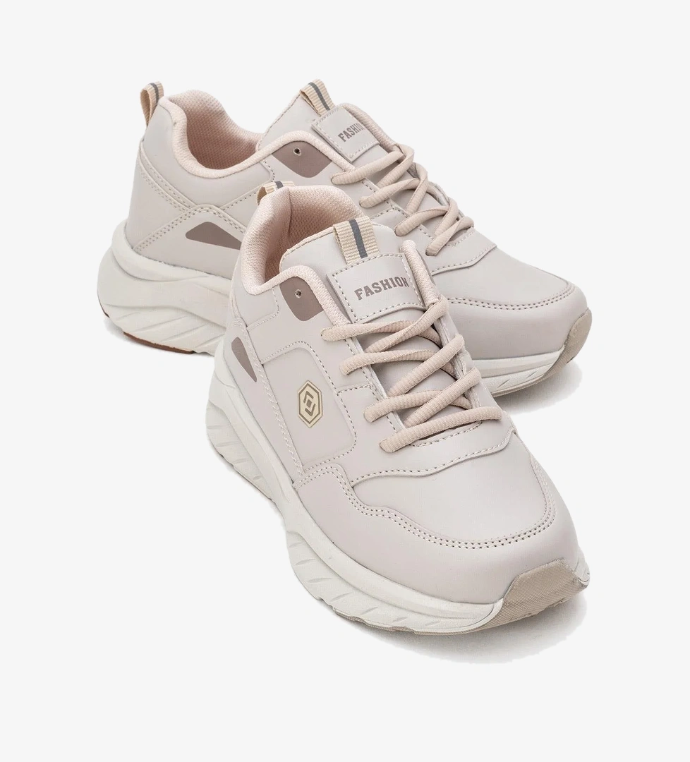 Kadın Spor Ayakkabı; BEJ TABA - Görsel 1