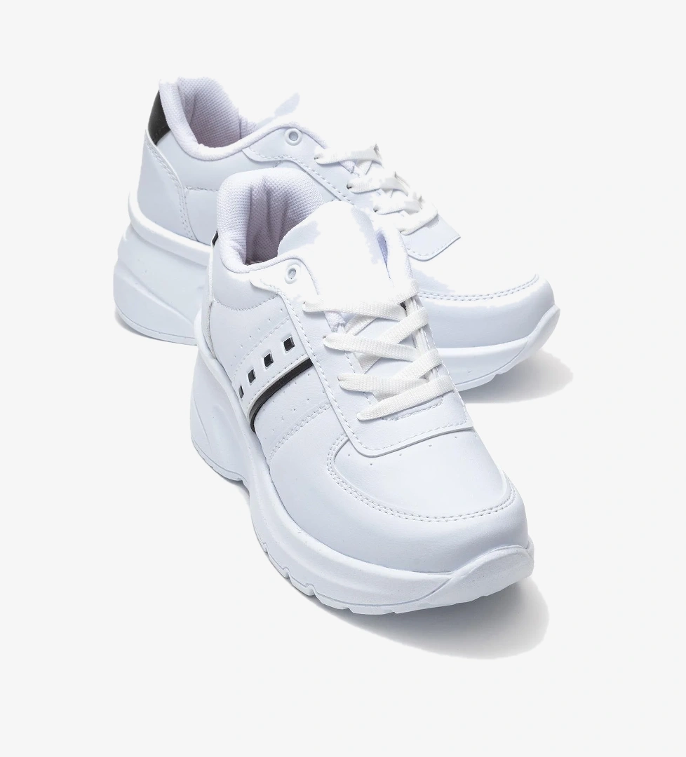 Kadın Spor Ayakkabı; BEYAZ SİYAH