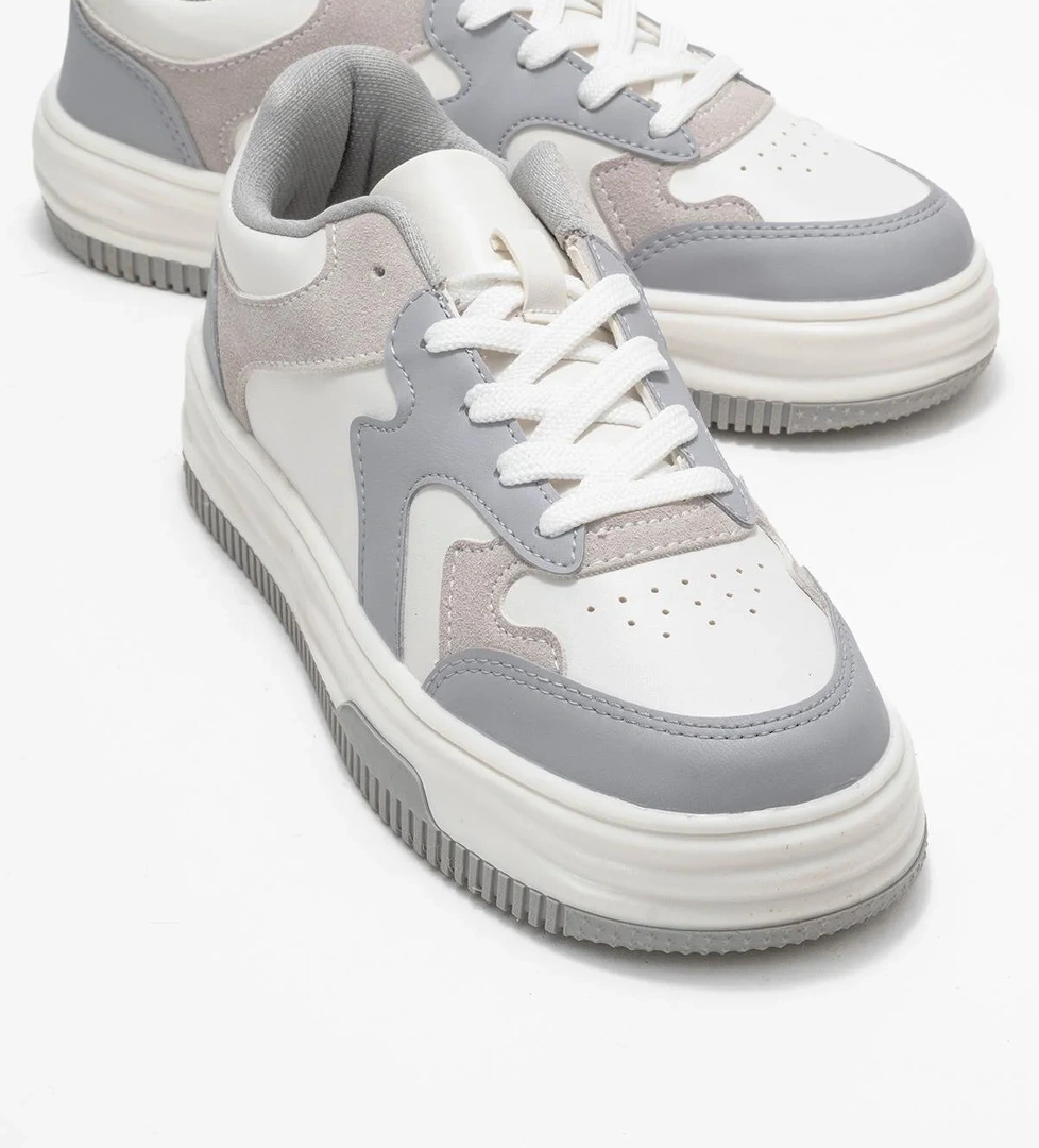 Kadın Spor Ayakkabı GRİ BEYAZ