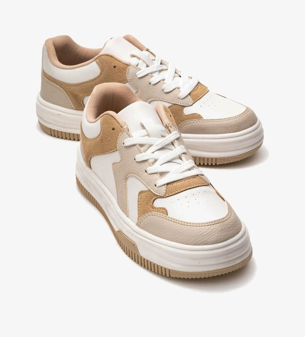 Kadın Spor Ayakkabı BEJ BEYAZ