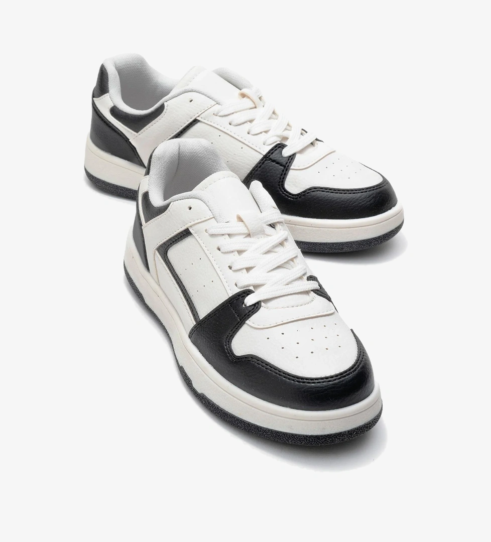 Kadın Spor Ayakkabı BEYAZ SİYAH - Görsel 1