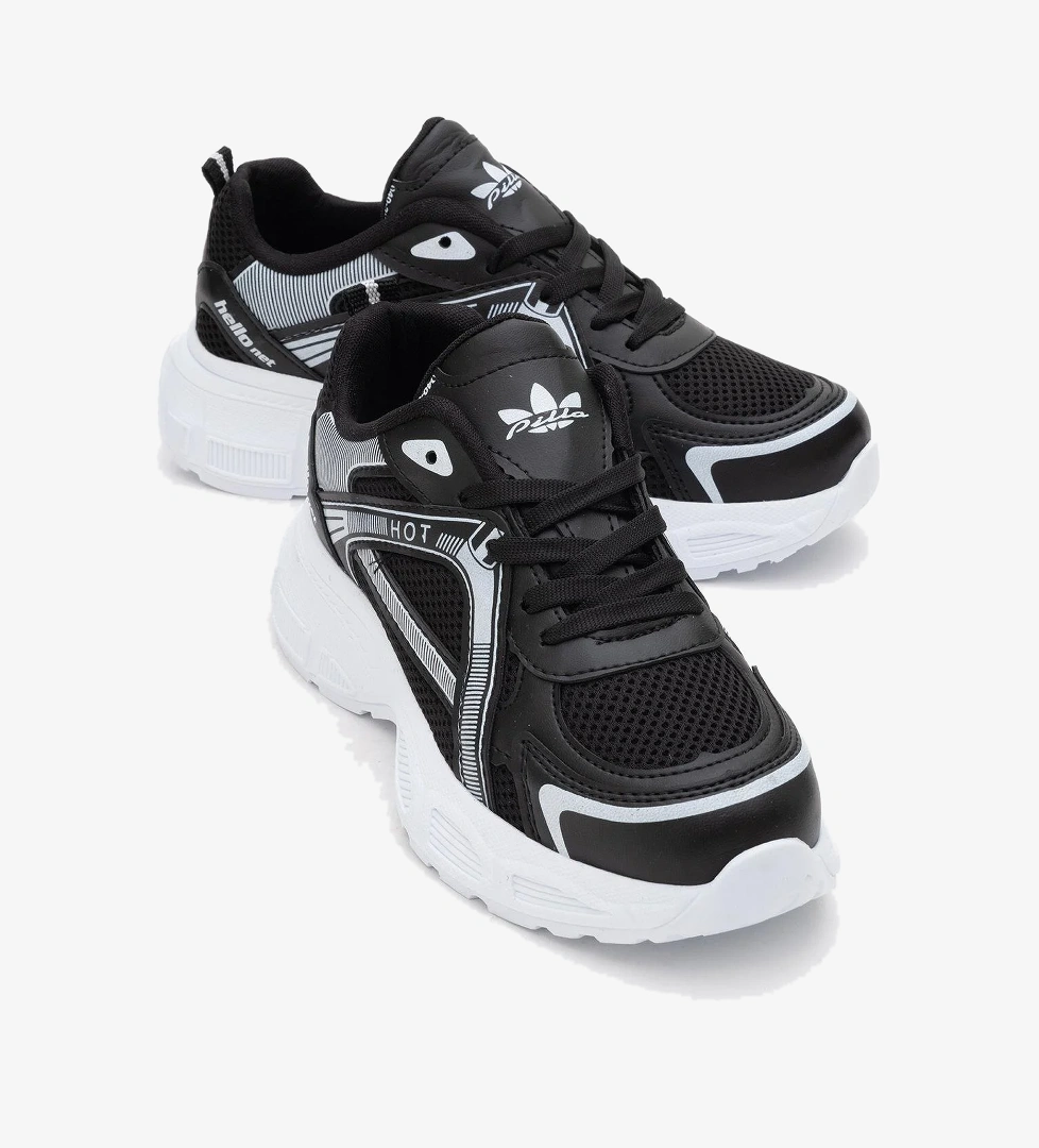 Ccway Kadın Anorak Spor Ayakkabı Si̇yah Beyaz model görseli