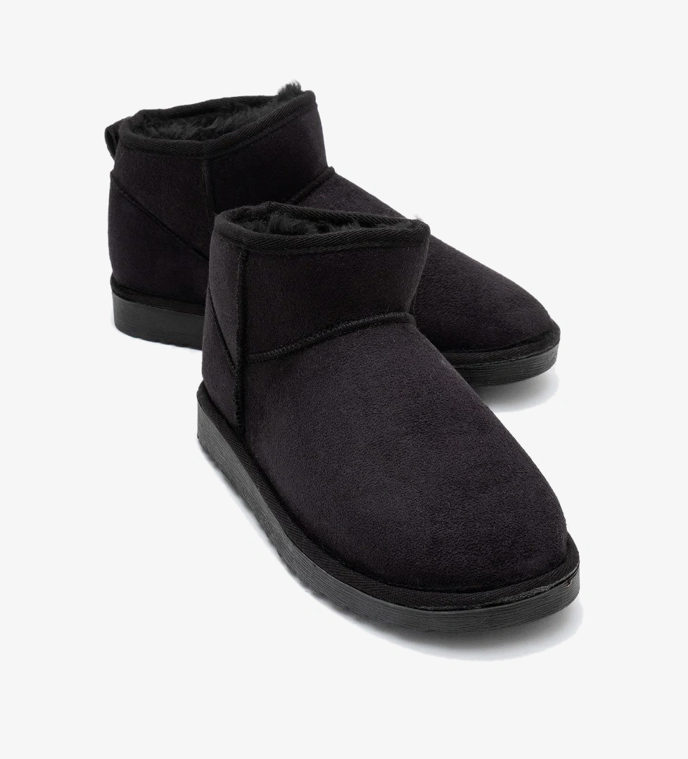 İnce Tabanlı Mini Bot SİYAH