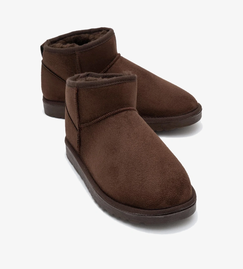 İnce Tabanlı Mini Bot KAHVE - Görsel 1