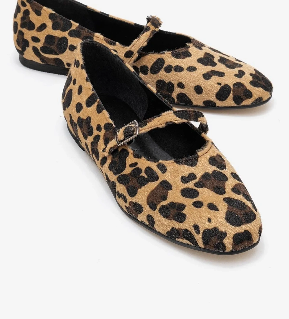 Kadın Kemerli Babet LEOPAR - Görsel 1