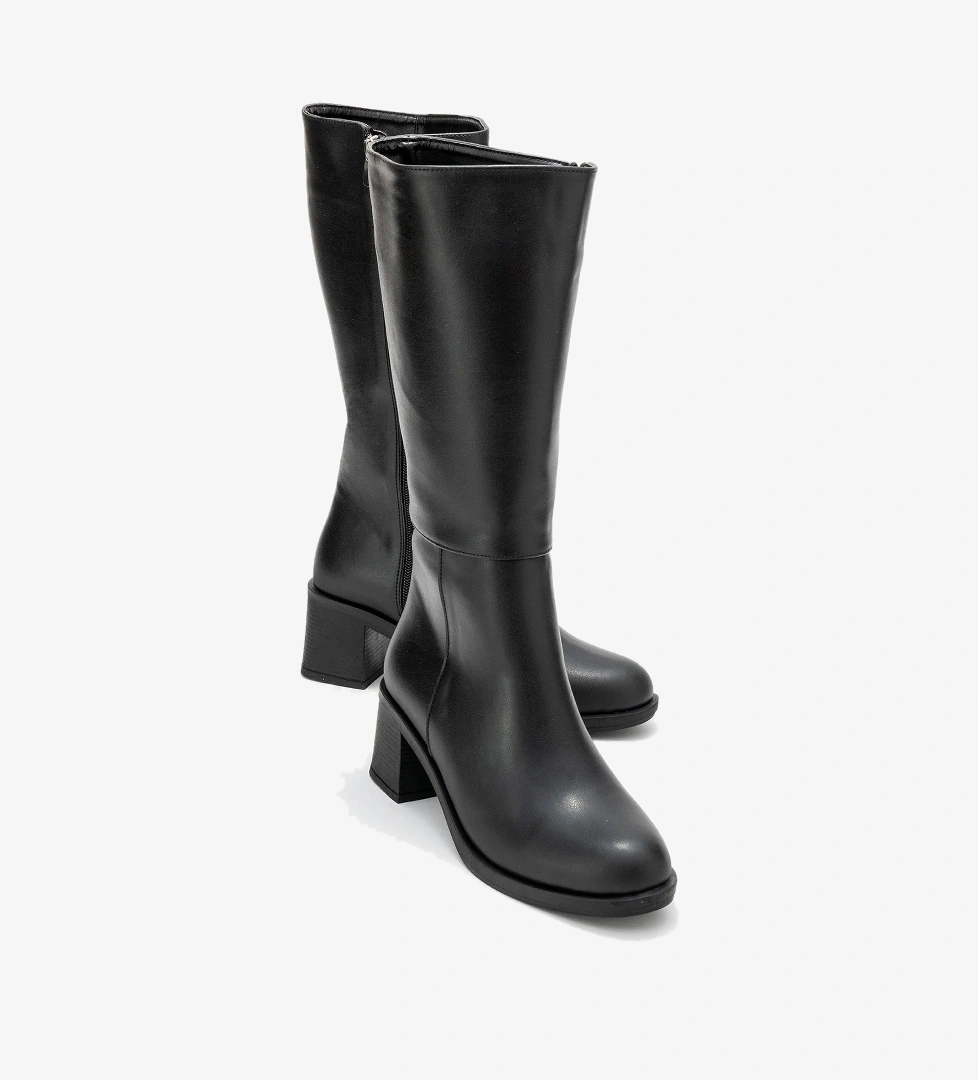 Ccway Topuklu Kadın Çizme Ci̇lt model görseli