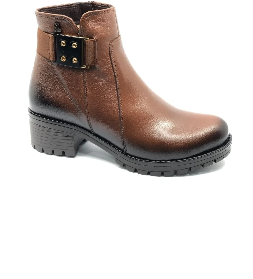 Venüs Burssella Hakiki Deri Kaymaz Taban Ortopedik Kadın Bot model görseli