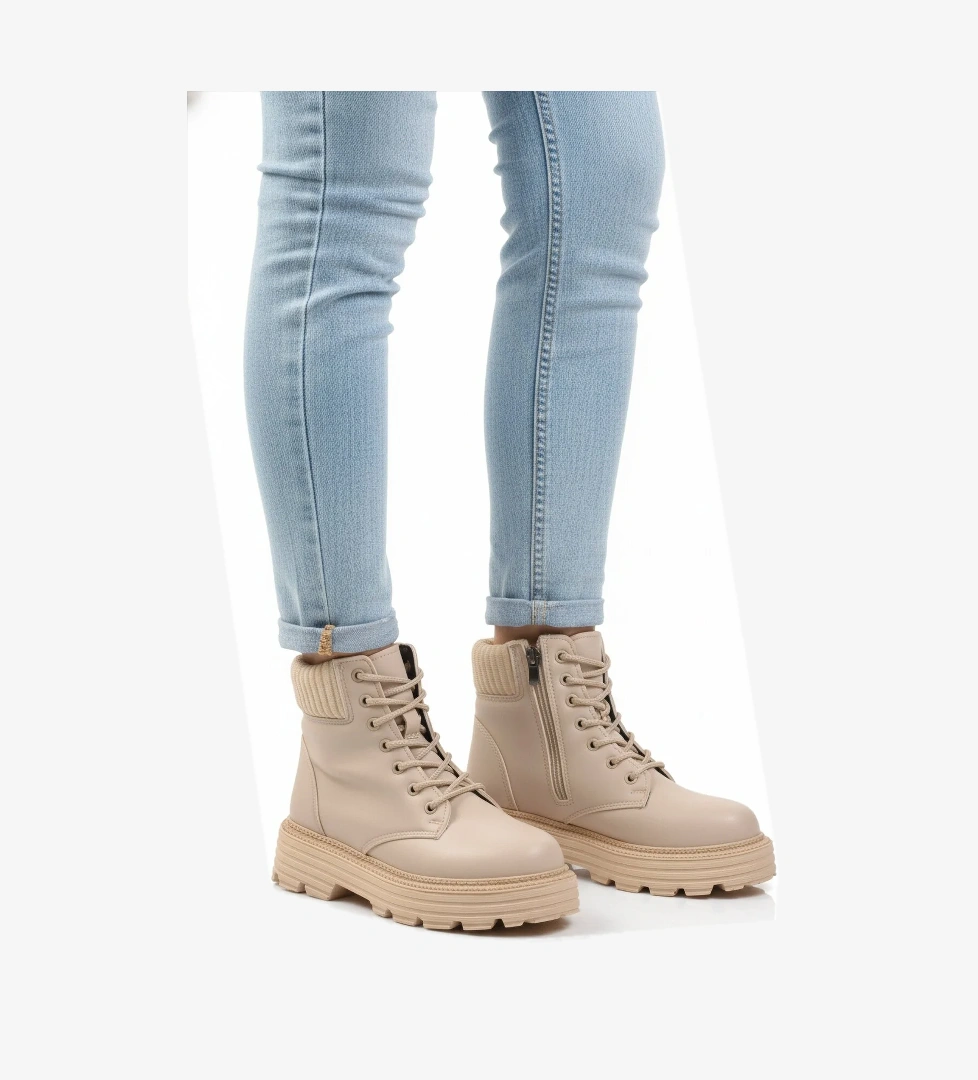 Bej Polarlı Kaymaz Taban Kadın Bot Serpa 5200 Z