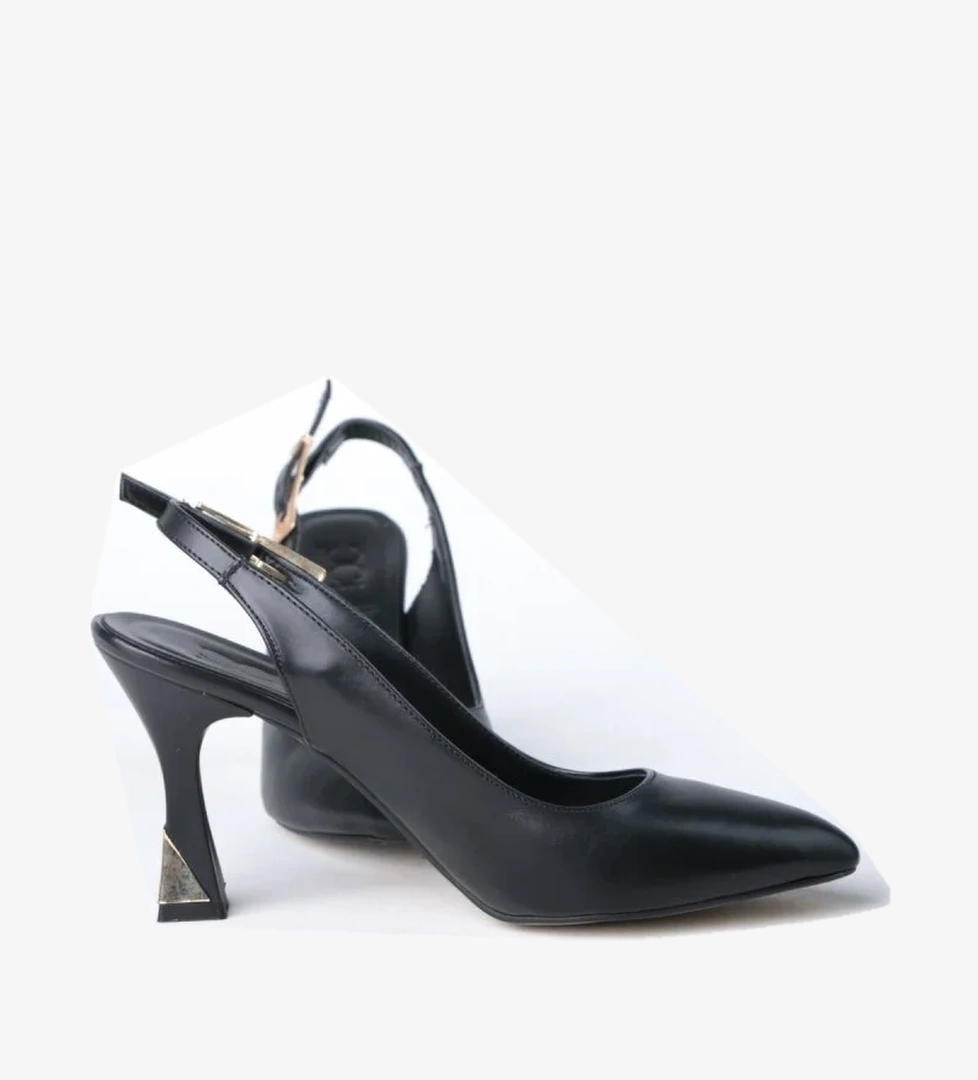 Cc 8 Cm Arka Açık Kadın Stiletto Ayakkabı - Görsel 1