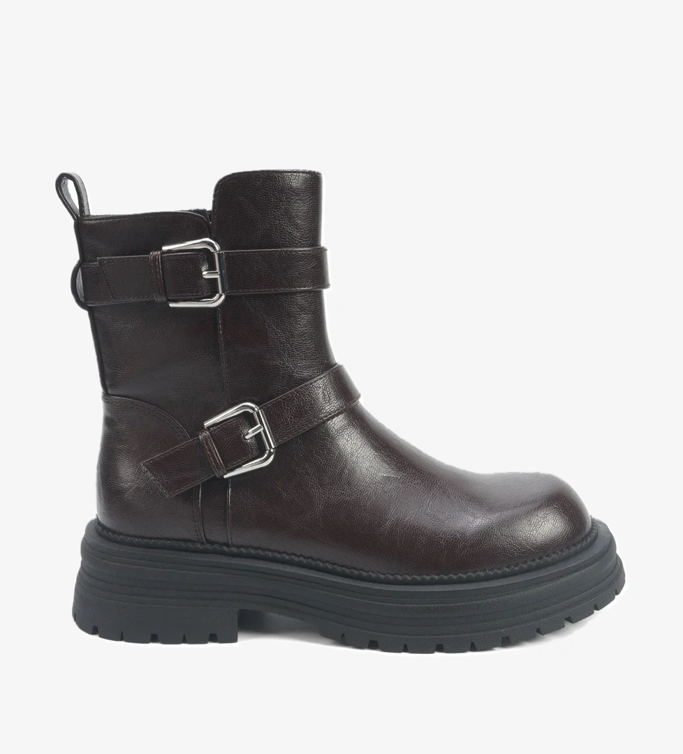 İnci INCI TABBY 5PR Kahverengi Kadın Biker Bot - Görsel 1