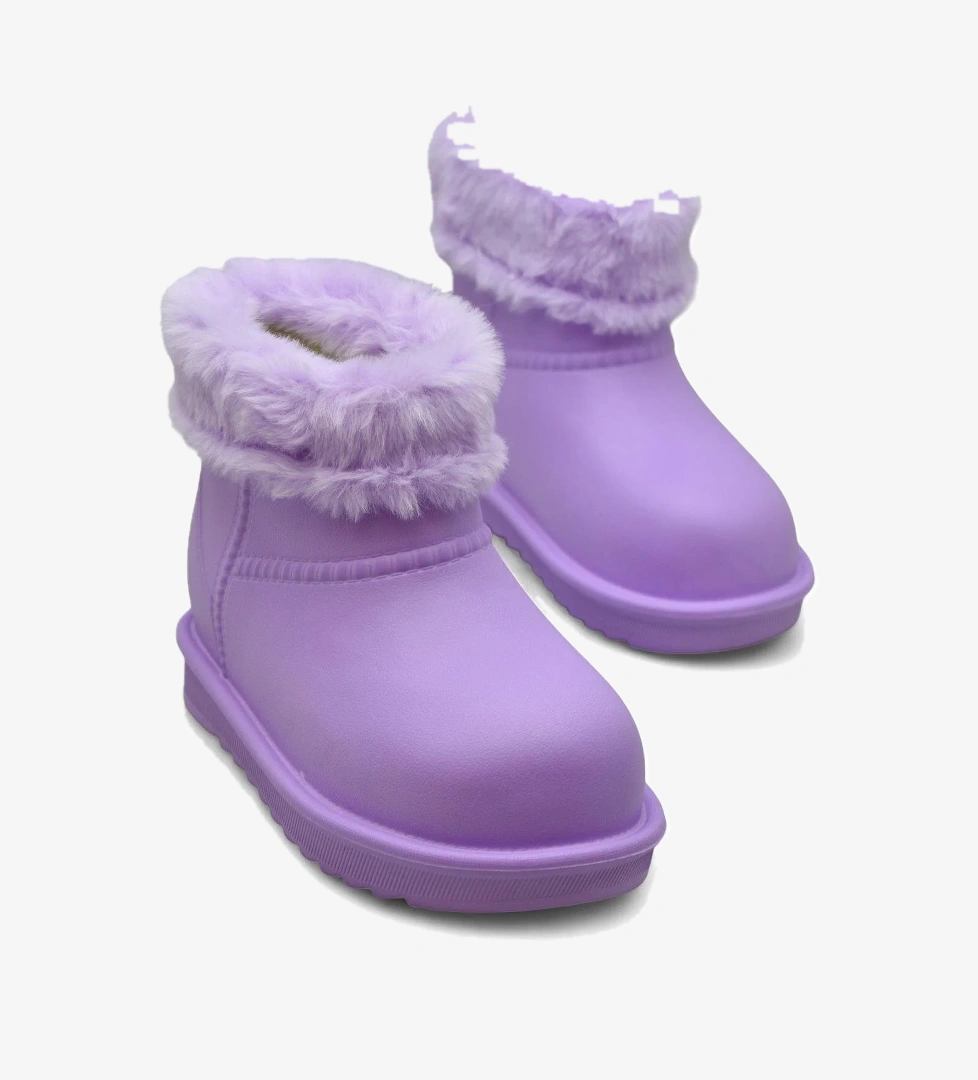 65D Rahat Taban İçi Kürklü Su Geçirmez Kız Çocuk Bot Günlük Çocuk Bot