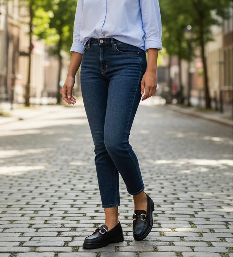 810 Rahat Taban Günlük Siyah Kadın Laofer Ayakkabı Casual Kadın Ayakkabı