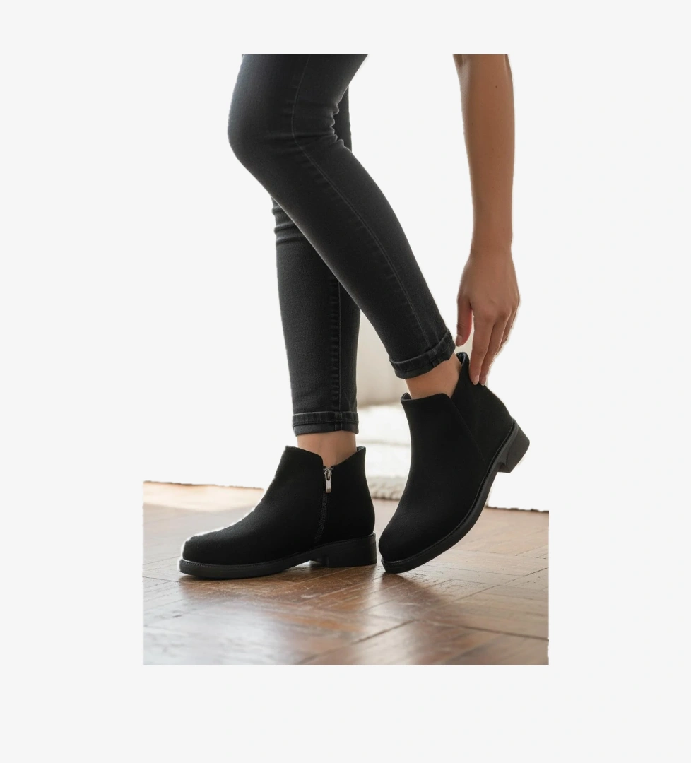 Ispartalılar 4571 Kaymaz Taban Fermuarlı Bağcıklı Günlük Kadın Bot Postal Kadın Bot model görseli