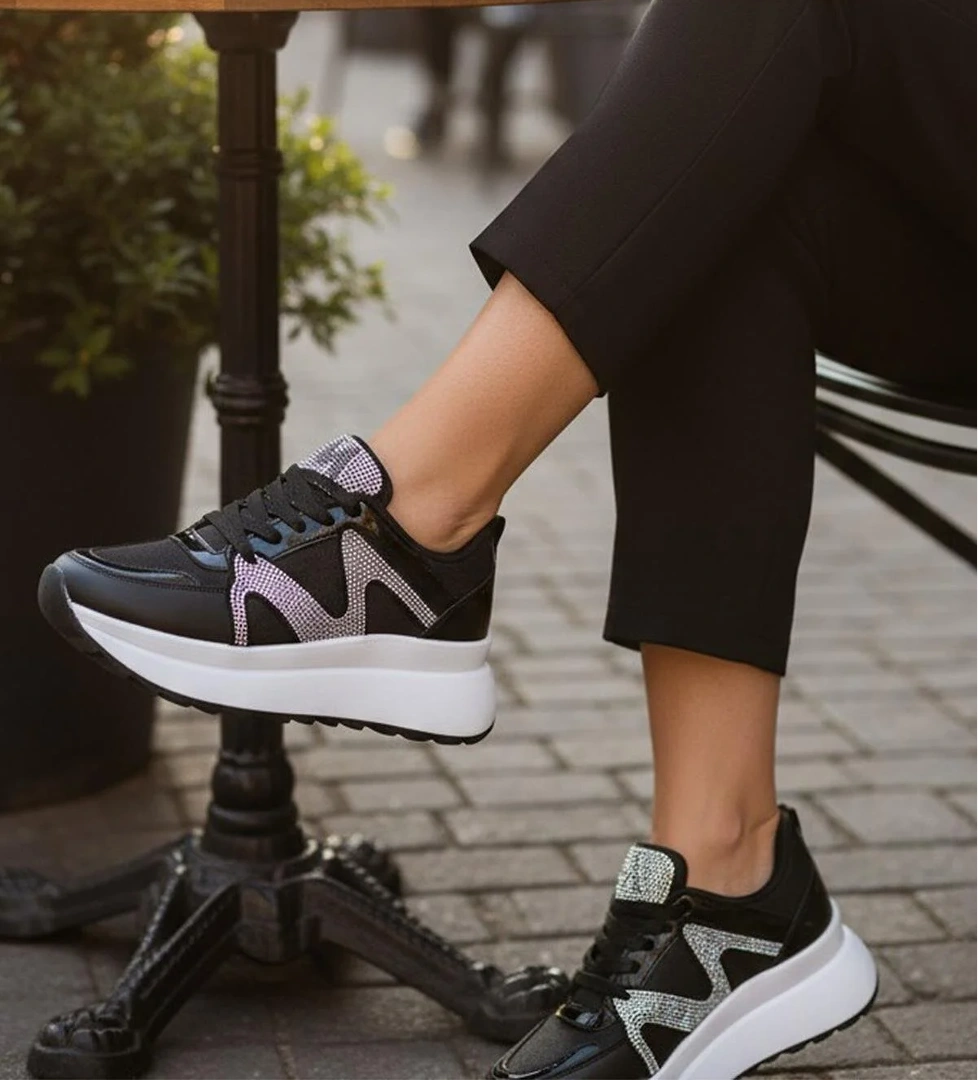 4855 Ortopedik Taban Günlük Kadın Ayakkabı Spor Klasik Kadın Ayakkabı Sneakers - Görsel 1