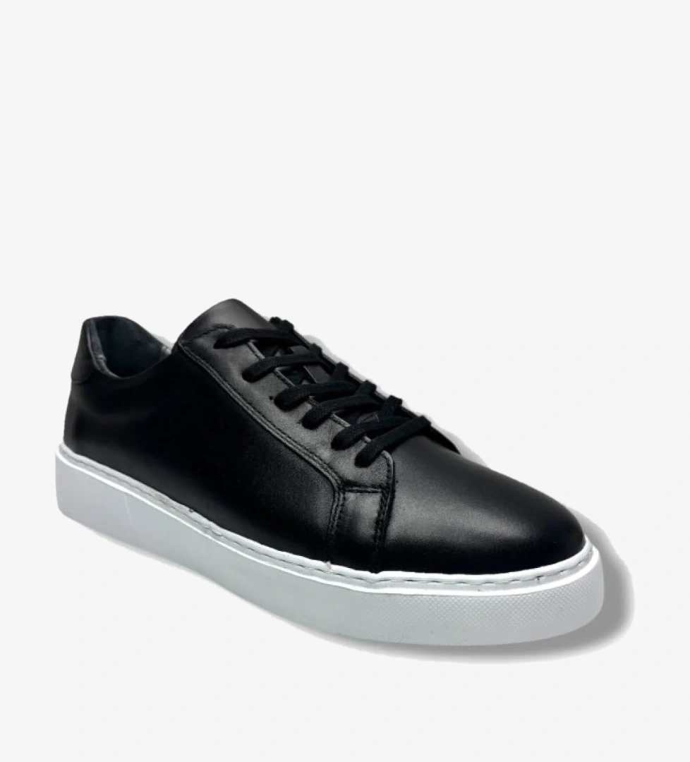 Hidayet Özel 1210-26 Hakiki Deri Eva Anatomik Erkek Ayakkabı Siyah Beyaz model görseli