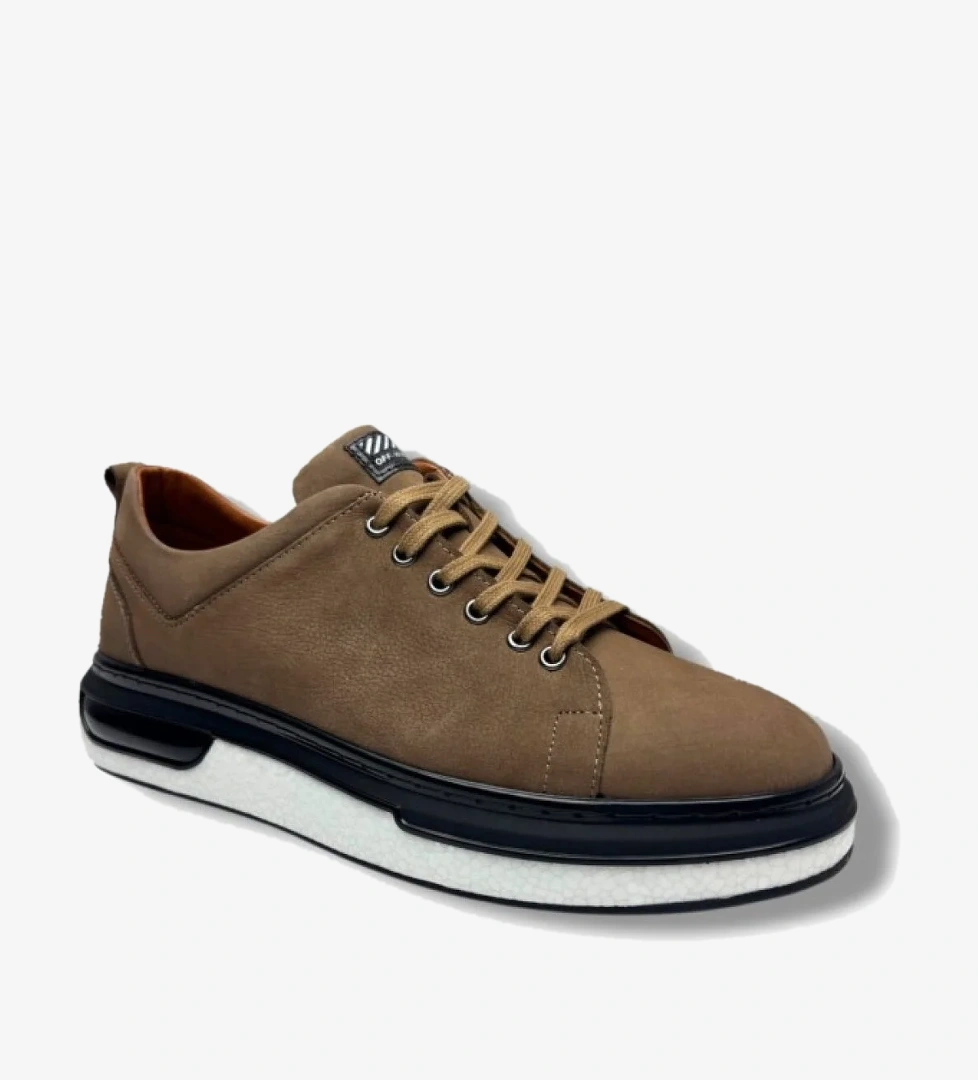 1224-1-26 Hakiki Nubuk Deri Anatomik Erkek Ayakkabı