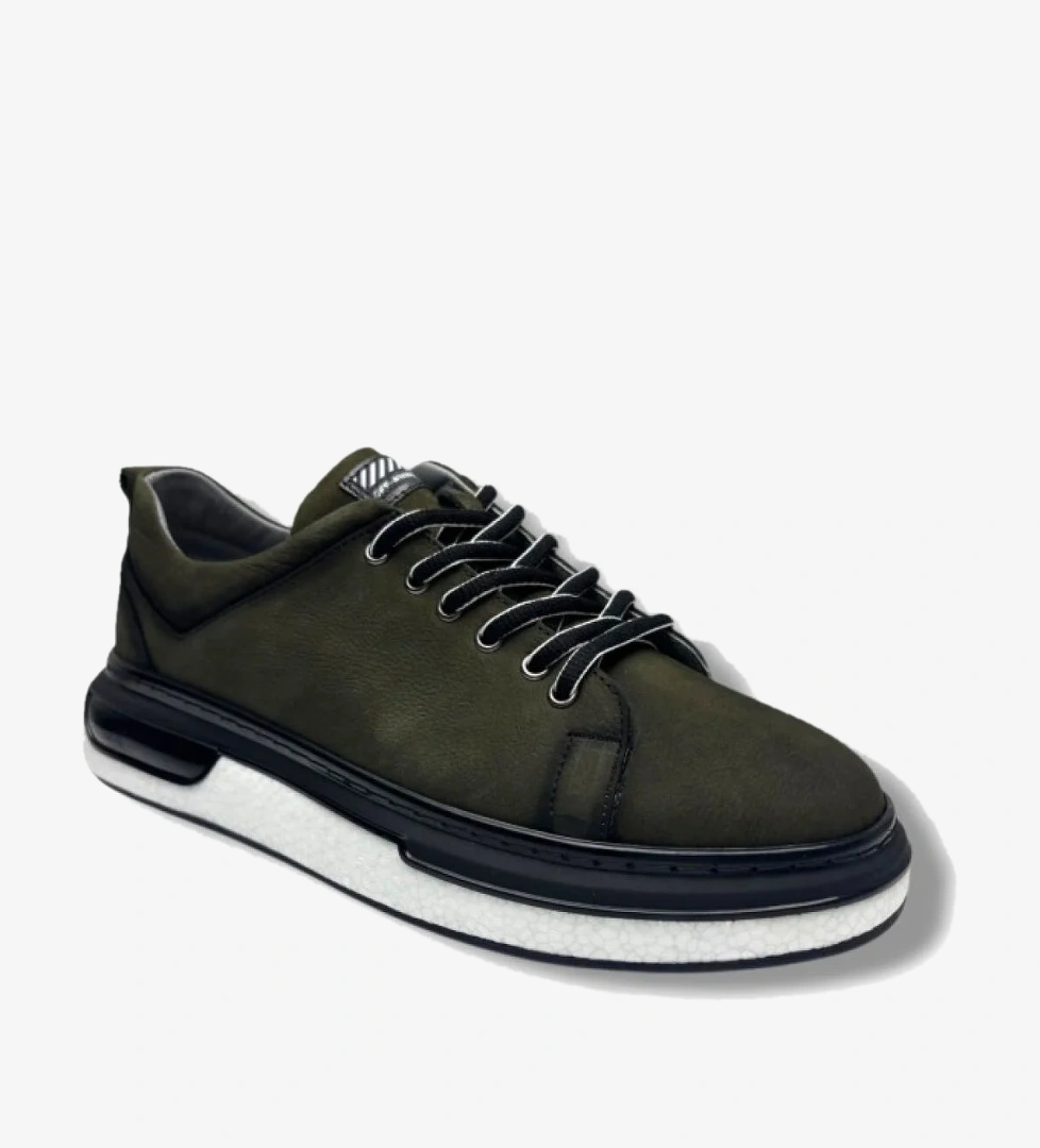 1224-1-26 Hakiki Nubuk Deri Anatomik Erkek Ayakkabı