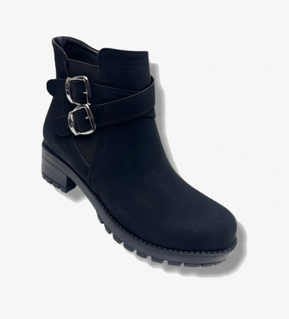 Efsun 2160-26 Yağlı Deri Trend Fashion Fermuarlı Kadın Bot model görseli