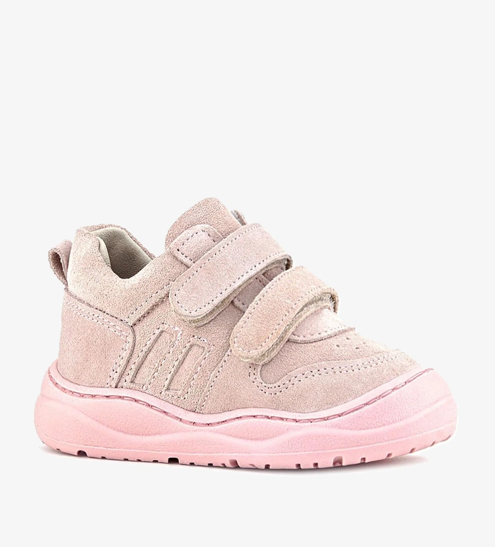 Rakerplus Schaggy Hakiki Deri Pudra Pembe Cırtlı Bebek Spor Ayakkabı model görseli