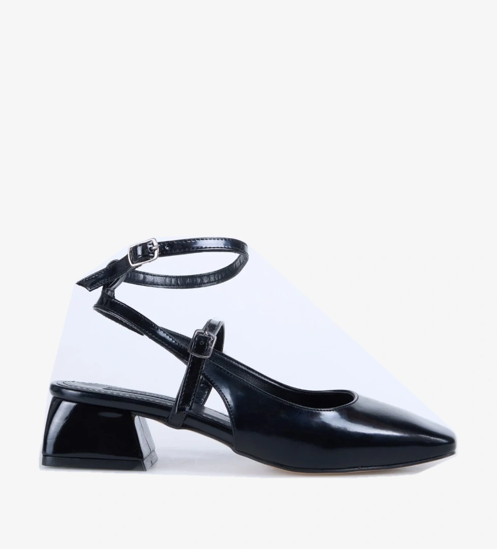 F By Fabrika Siyah Kadın Topuklu Ayakkabı KAIR model görseli