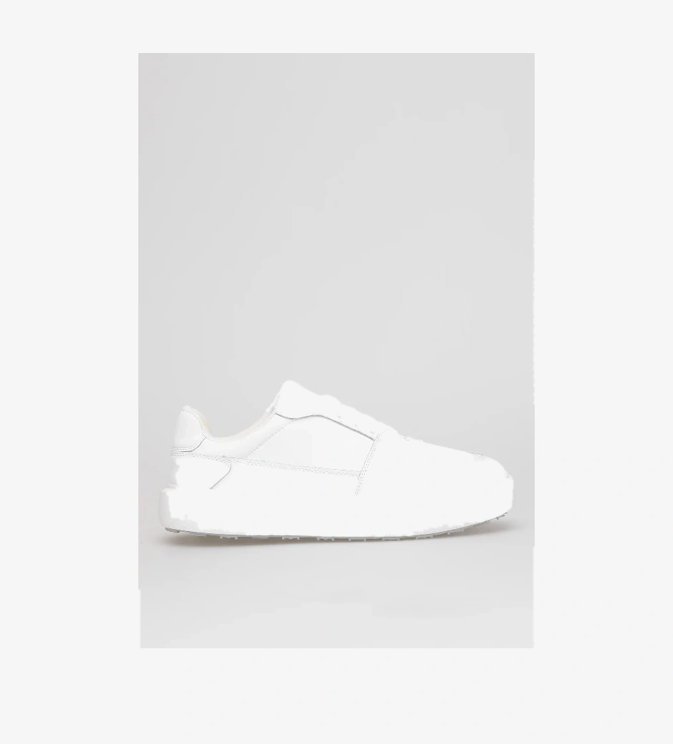 Mateas Erkek Hakiki Deri Klasik Sneaker Beyaz - Görsel 1