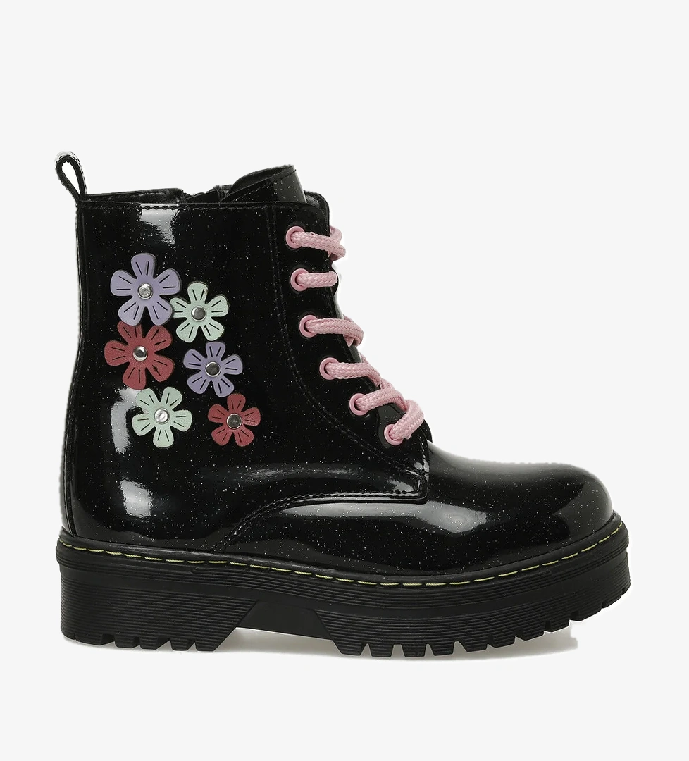 RINA F 5PR Siyah Kız Çocuk Biker Bot - Görsel 1