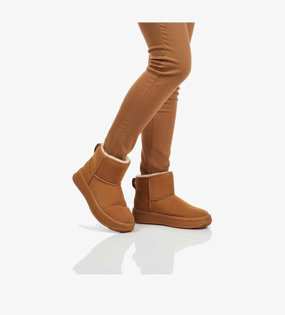 Taba Kürklü Soğuğa Dirençli Kaymaz Kadın Bot 25001 Z