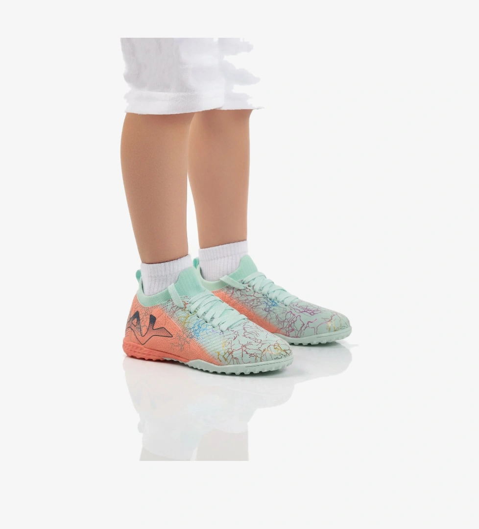 Mint Bilekten Çoraplı Erkek Çocuk Halı Saha Ayakkabısı FH-252-153 F