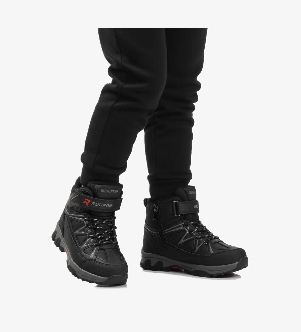 Siyah Polarlı Kaymaz Çocuk Outdoor Bot 2301 F