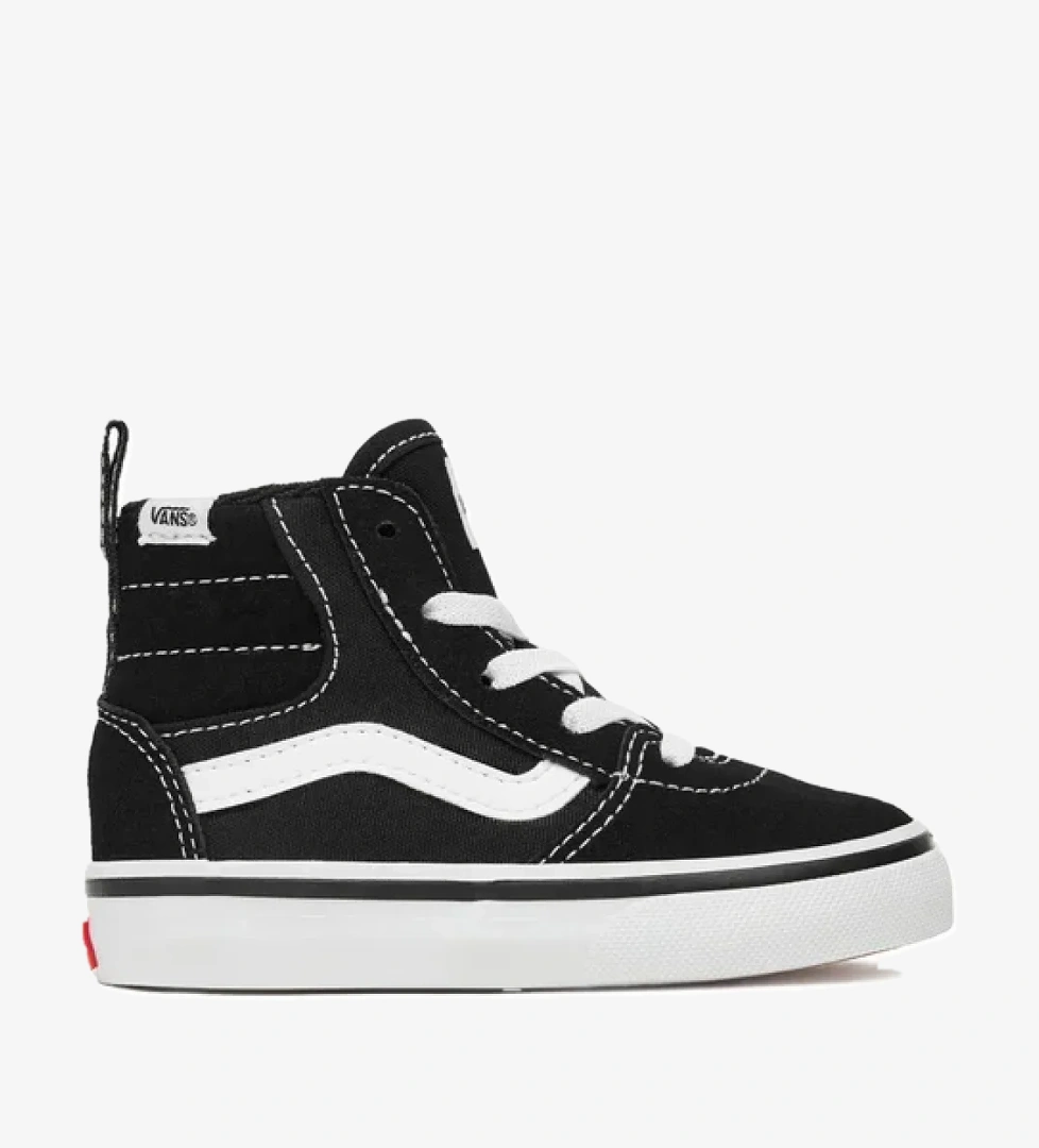 Vans Ashwood Hi Decon Side Zip Çocuk Siyah-beyaz Spor Ayakkabı Vn000dbtba21 model görseli