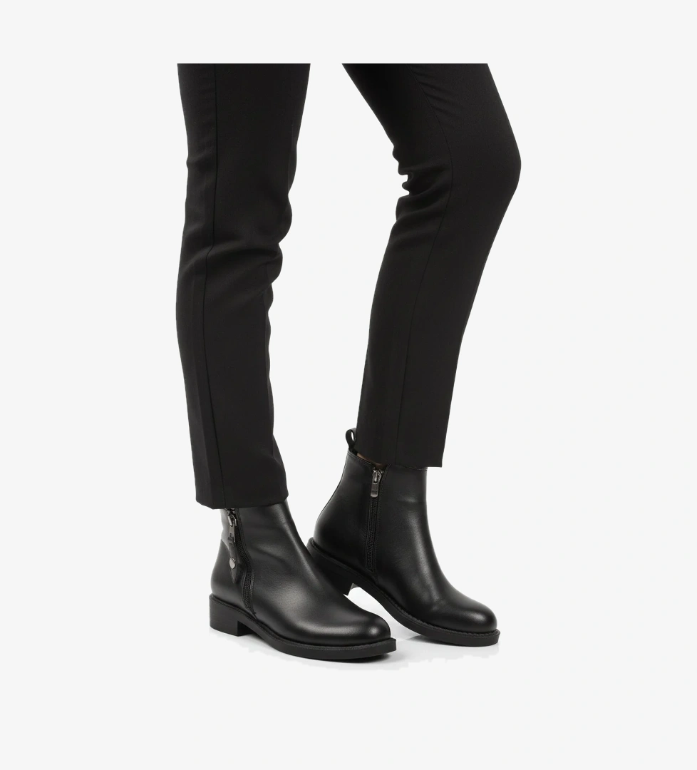 Aspor Siyah Polarlı Kadın Topuklu Bot - Görsel 1