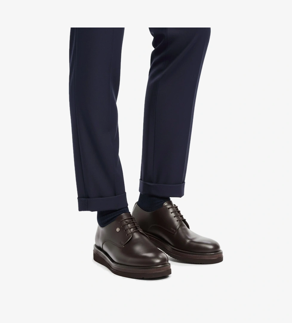 Pierre Cardin Siyah Kahve Hakiki Deri Eva Taban Erkek Klasik Ayakkabı model görseli