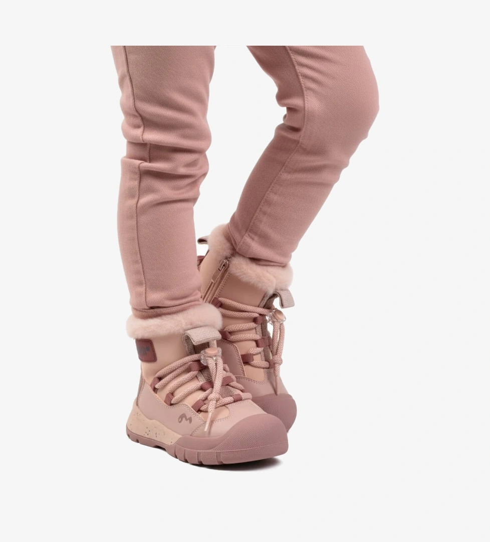 Marcokids Pembe İçi Kürklü Kız Çocuk Düz Bot