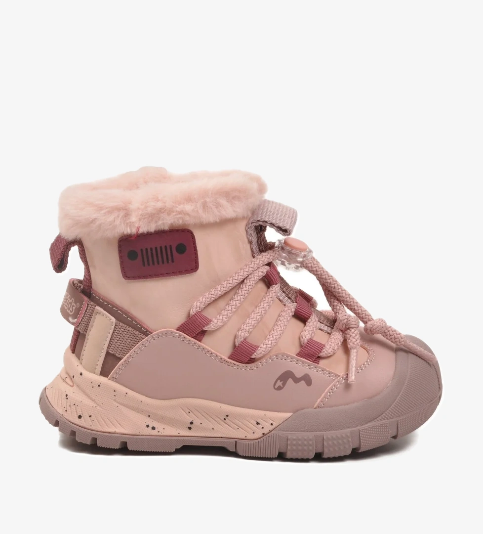 A Spor Marcokids Gri Pudra İçi Kürklü Kız Erkek Çocuk Düz Bot model görseli