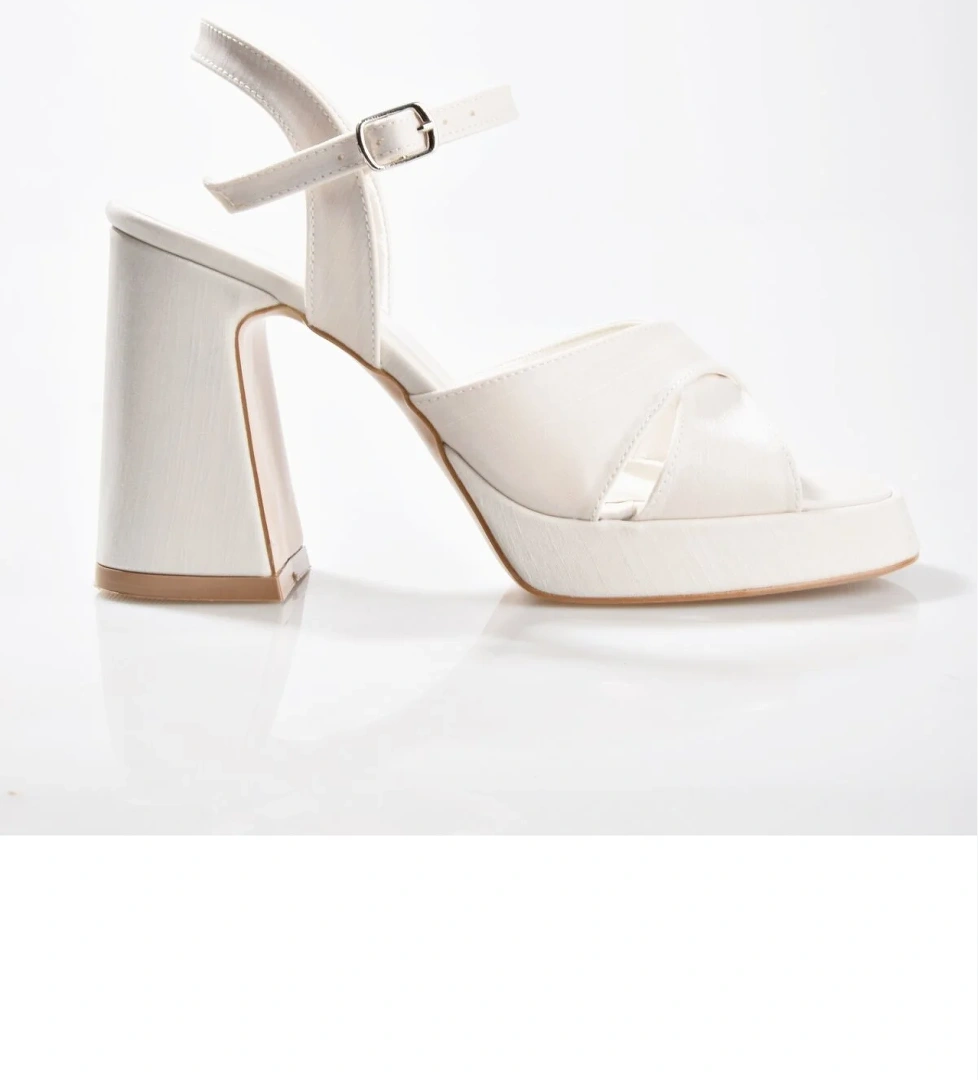 Erdal Koçyiğit Ayakkabı EK Merve 9525 Kadın Kalın Platform Topuklu Ayakkabı model görseli